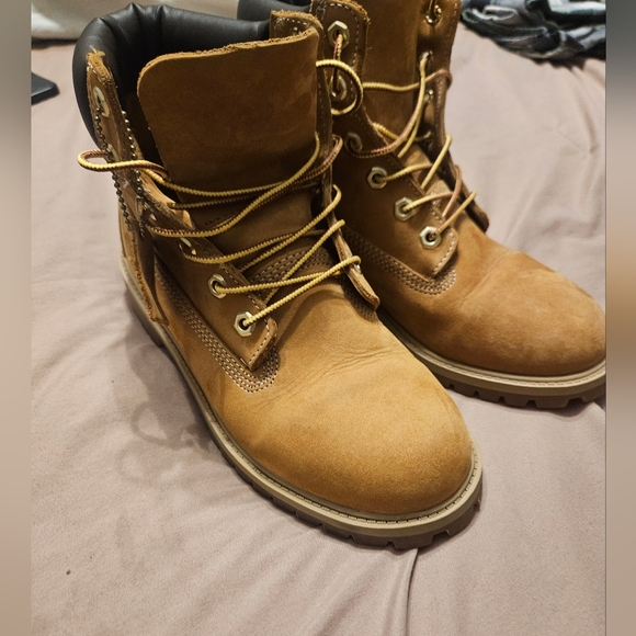 Timberland 6M 12909 Premium Internal Wedge Wheat Boots - Picture 8 of 16